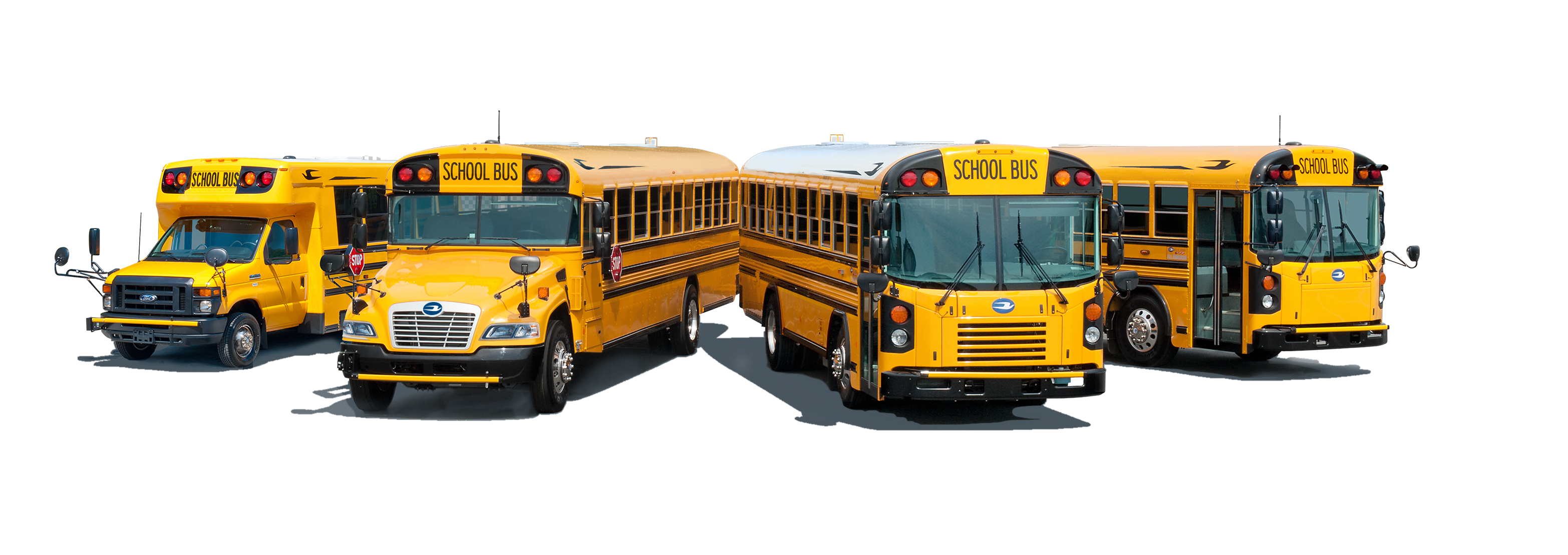Blue Bird's complete line of school buses