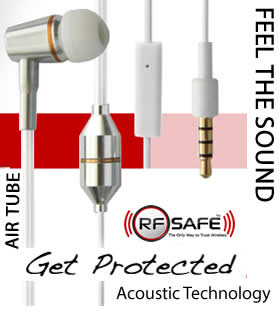 RF Radiation Safe Air Tube Headset
