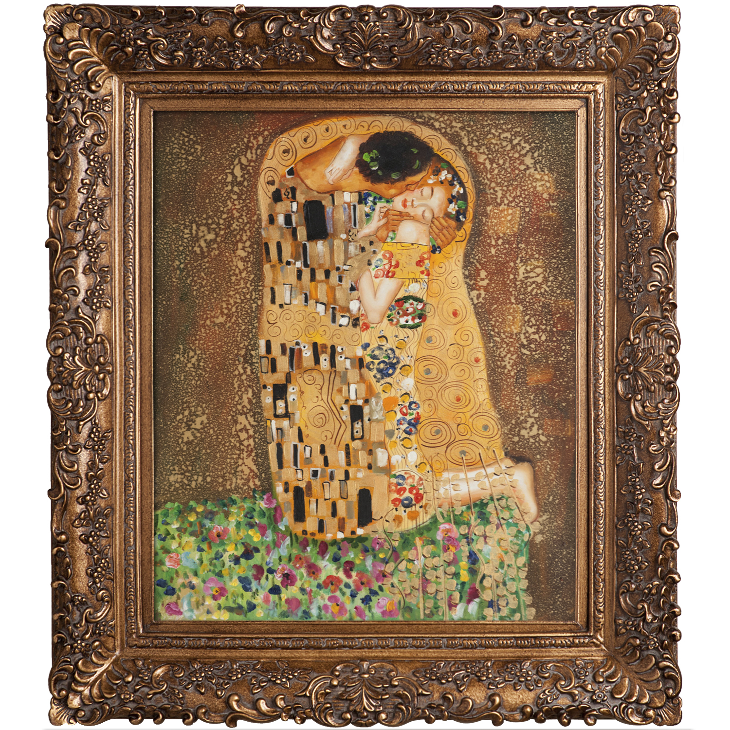 Gustav Klimt’s magnum opus “The Kiss” came in a close second, garnering eight percent of the clicks.