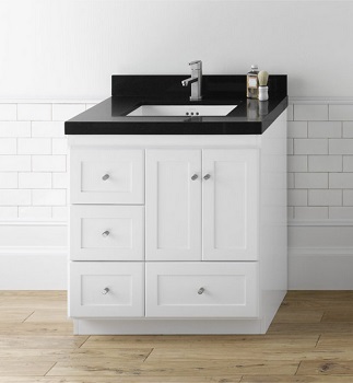 RonBow 081930 Shaker 30 Wood Vanity Cabinet