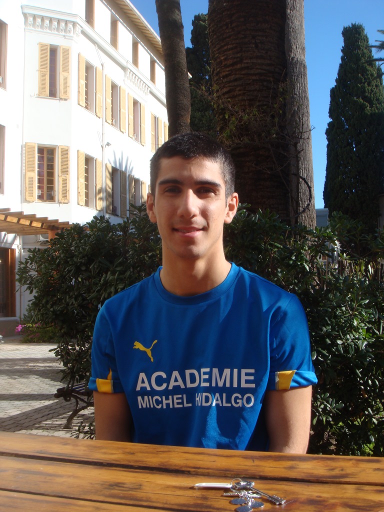 EduKick France's  Hemati is living at International College of Cannes...