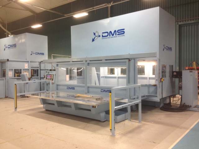 DMS Fully Enclosed 5-Axis CNC Router for International Composites