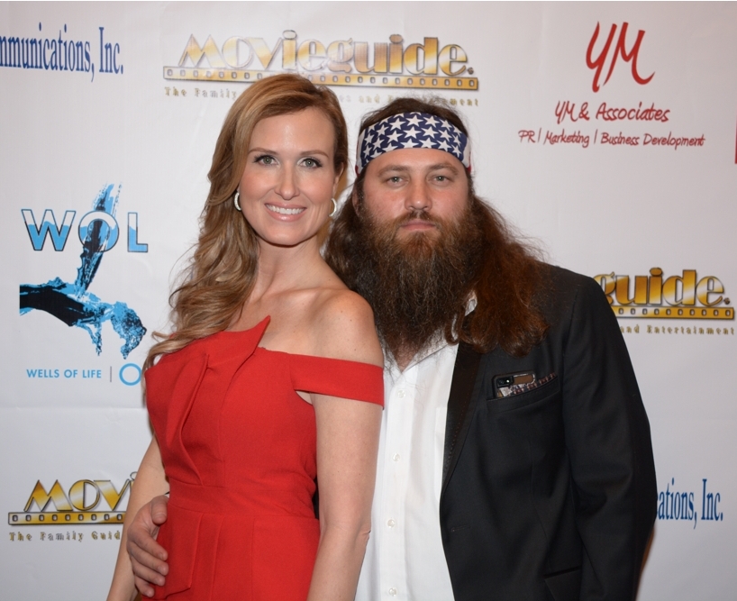 Korie Robertson and husband Willie Robertson from Duck Dynasty at the Official Backstage Movieguide® Awards Gifting Suite Experience