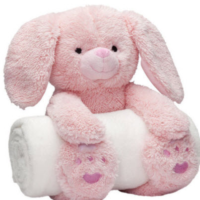 Bedtime Bunny with polka dot picture frame gift set, introduced for the upcoming Easter holiday.