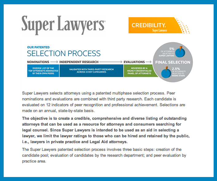 Super Lawyers Selection Process