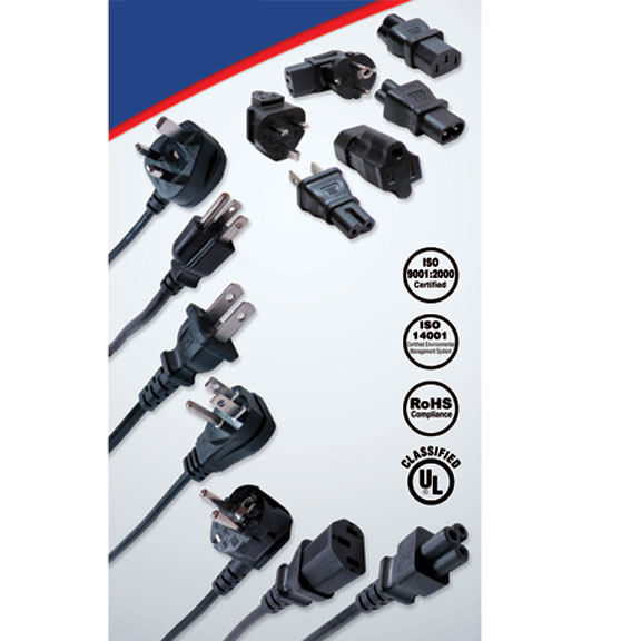 Complete line of standard and custom power cords and adapters for all your power solution