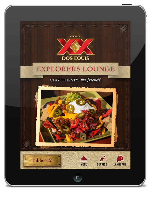 Dos Equis Explorer Lounge in Atlanta Hartsfield Jackson International Airport features iPad ordering technology for the travelers' ultimate in convenience and speed