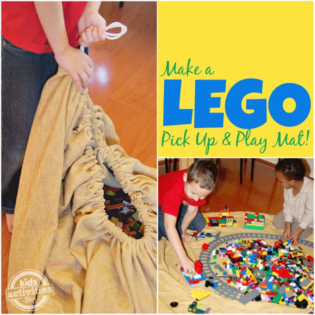 DIY LEGO storage and play mat