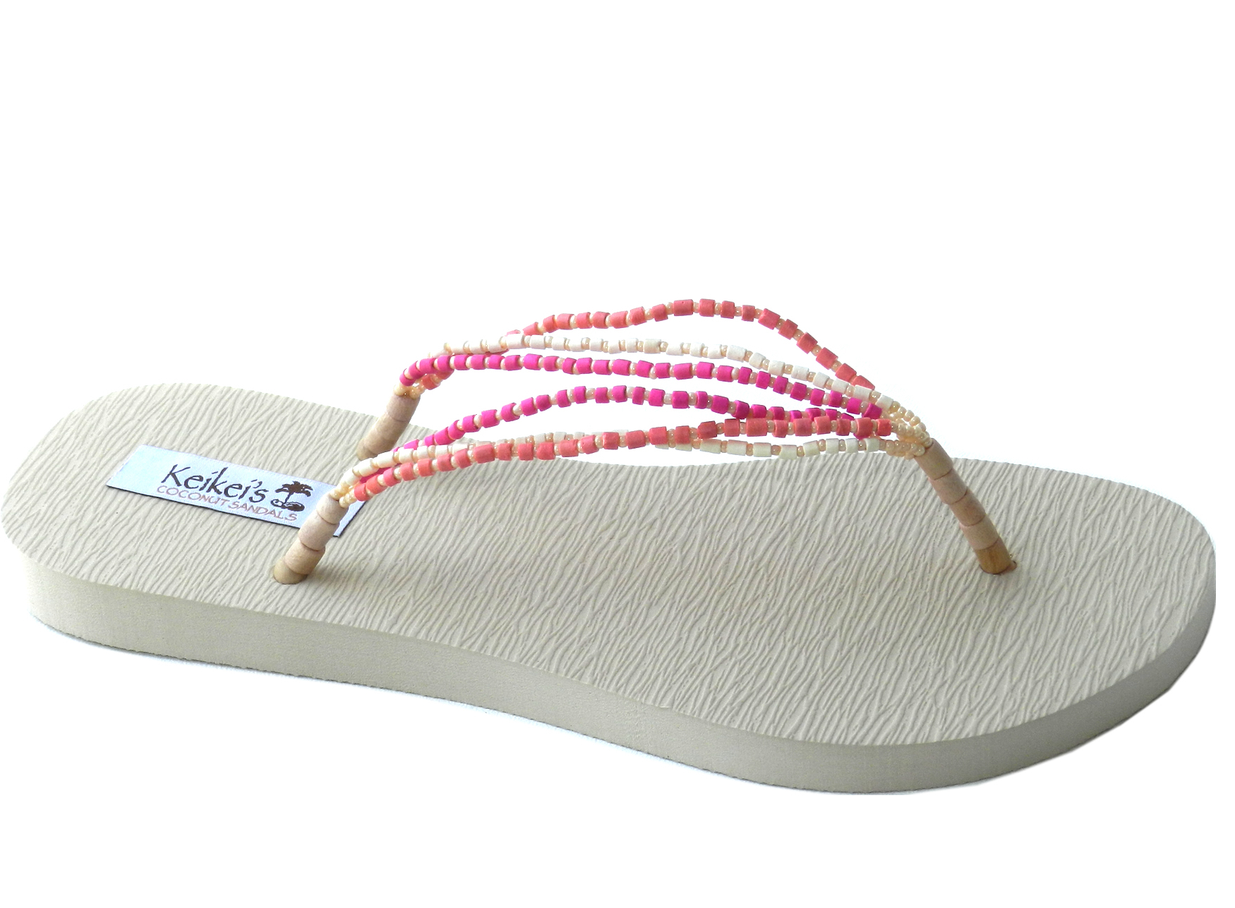 Pink 3 Strand Coconut Flip Flop