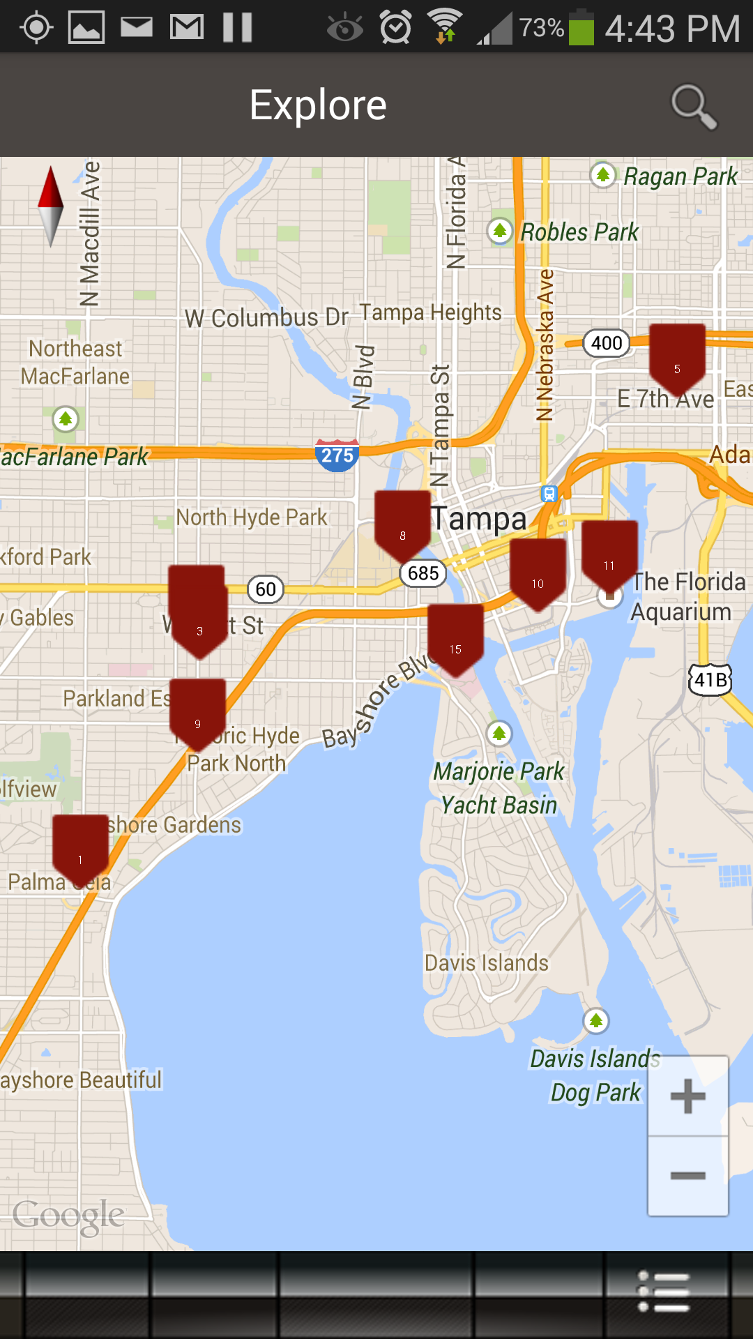 Explore Top Ranked Venues Map