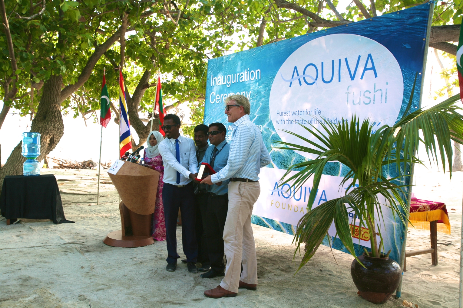 Award Presentation at Maldives Ceremony