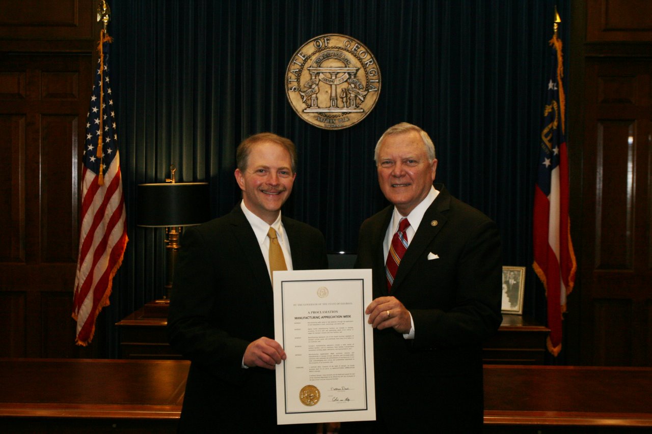"Buy From Georiga Month" Proclamation - Governor Deal and Jason Moss