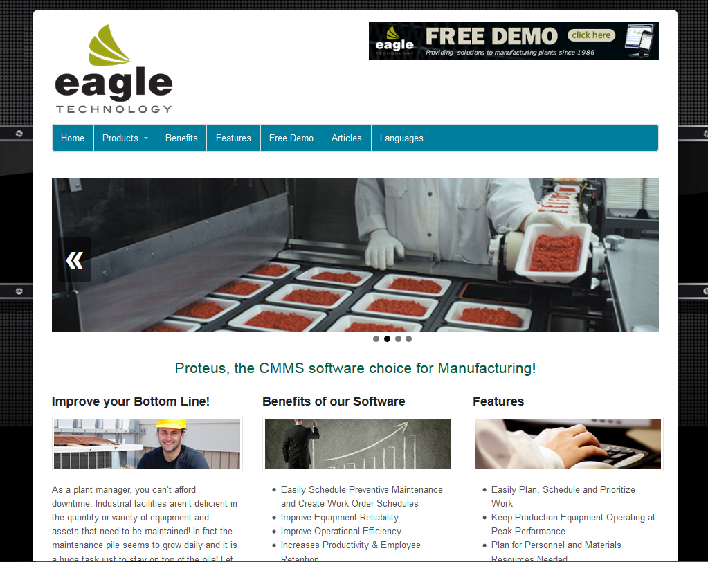 Eagle's New Manufacturing Website