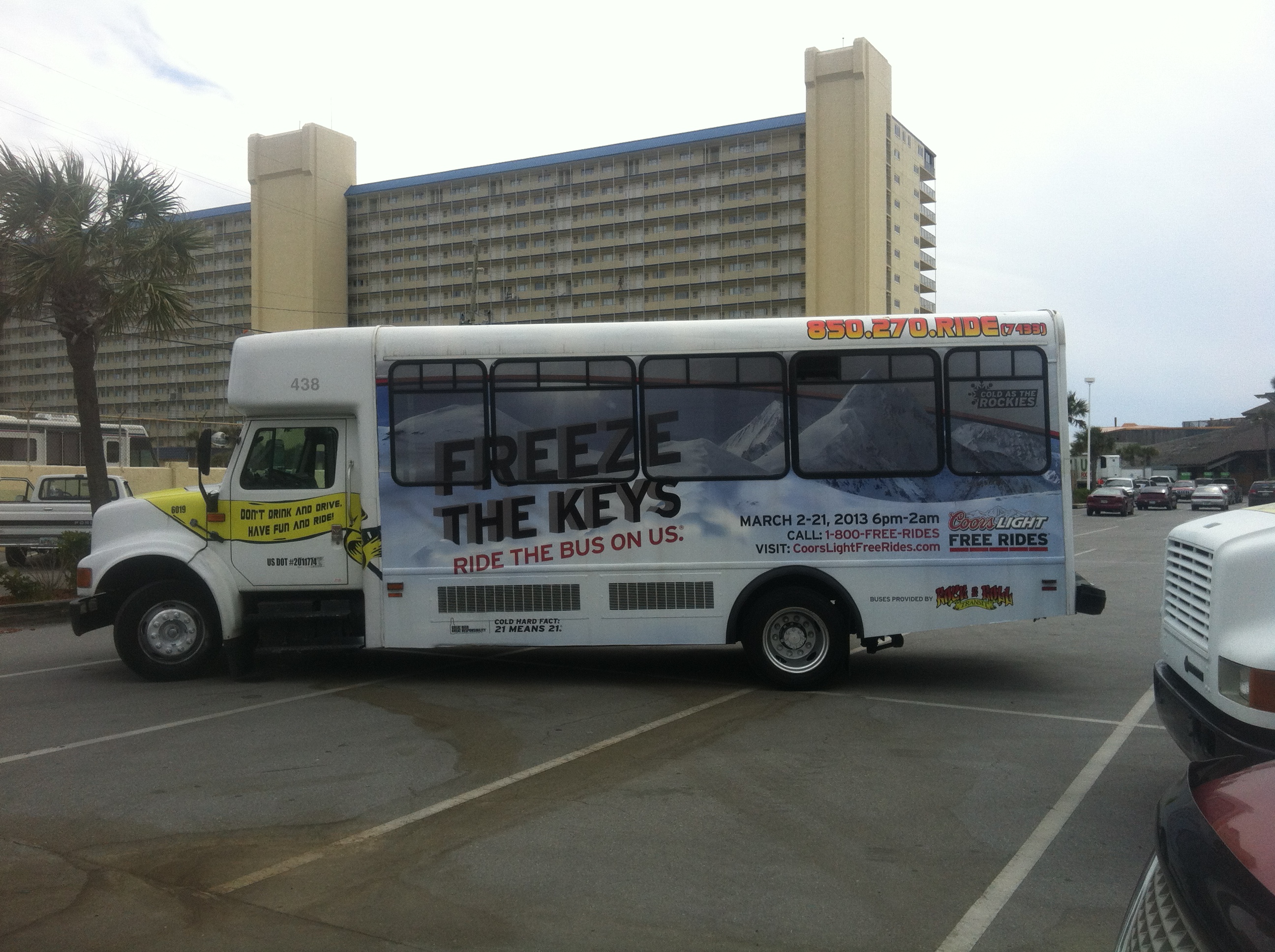 Free Rides during Spring Break from March 1st - 21st