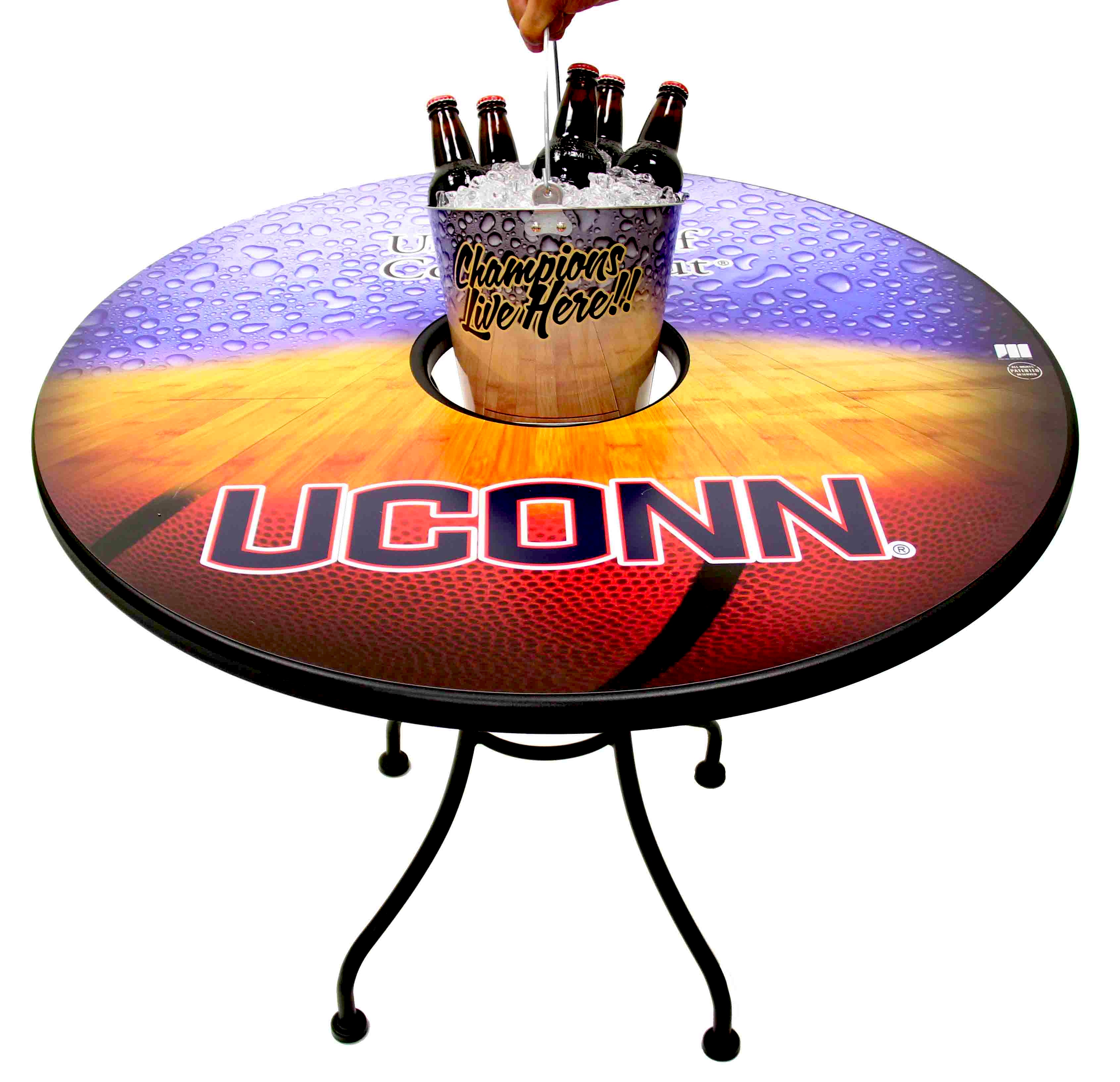 University of Connecticut MagneticSkins Bucket Table