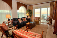 Open concept spacious living rooms offer beautiful furnishings and amazing views.