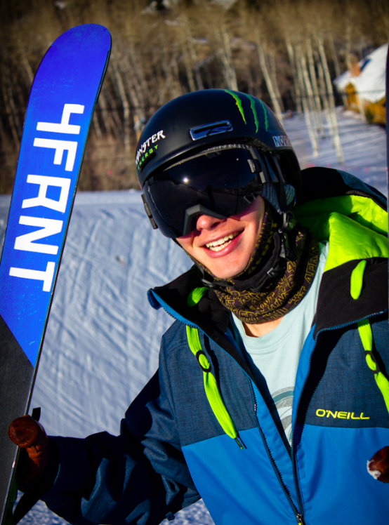 4FRNT Skis co-owner and Olympic gold medal winner David Wise - Photo courtesy of 4FRNT Skis