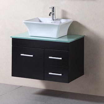 Design Element Madrid 30" Wall-Mount Single Vessel Sink Bathroom Vanity (DEC1100A-30)