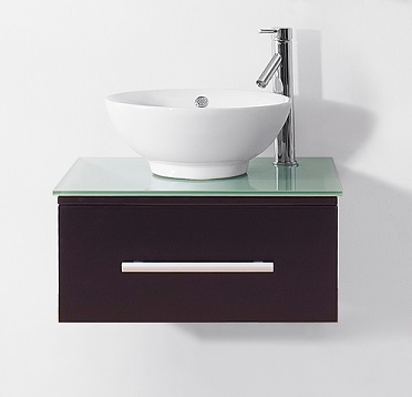 Virtu USA 24" Primo - Espresso - Single Sink Bathroom Vanity UM-3079-G-ES