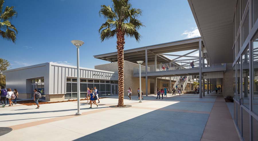 Rogers' LEED for School Platinum design for Montgomery Middle School in San Diego, Calif. takes its cues from the educational curriculum and the local environment.