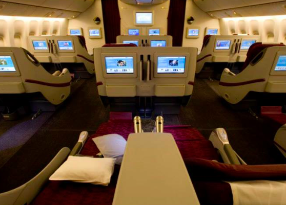 Qatar's Business Class Cabin