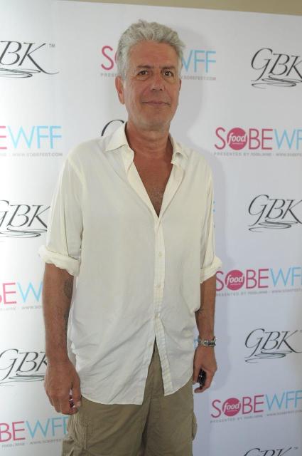 Anthony Bourdain Attends the GBK and Food Network South Beach Wine & Food Festival presented by FOOD & WINE