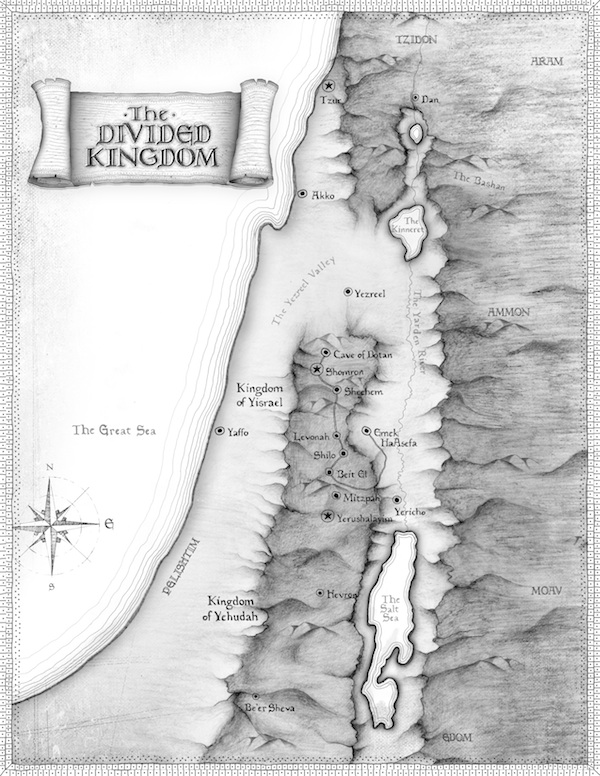 Map of the Divided Kingdom of Israel