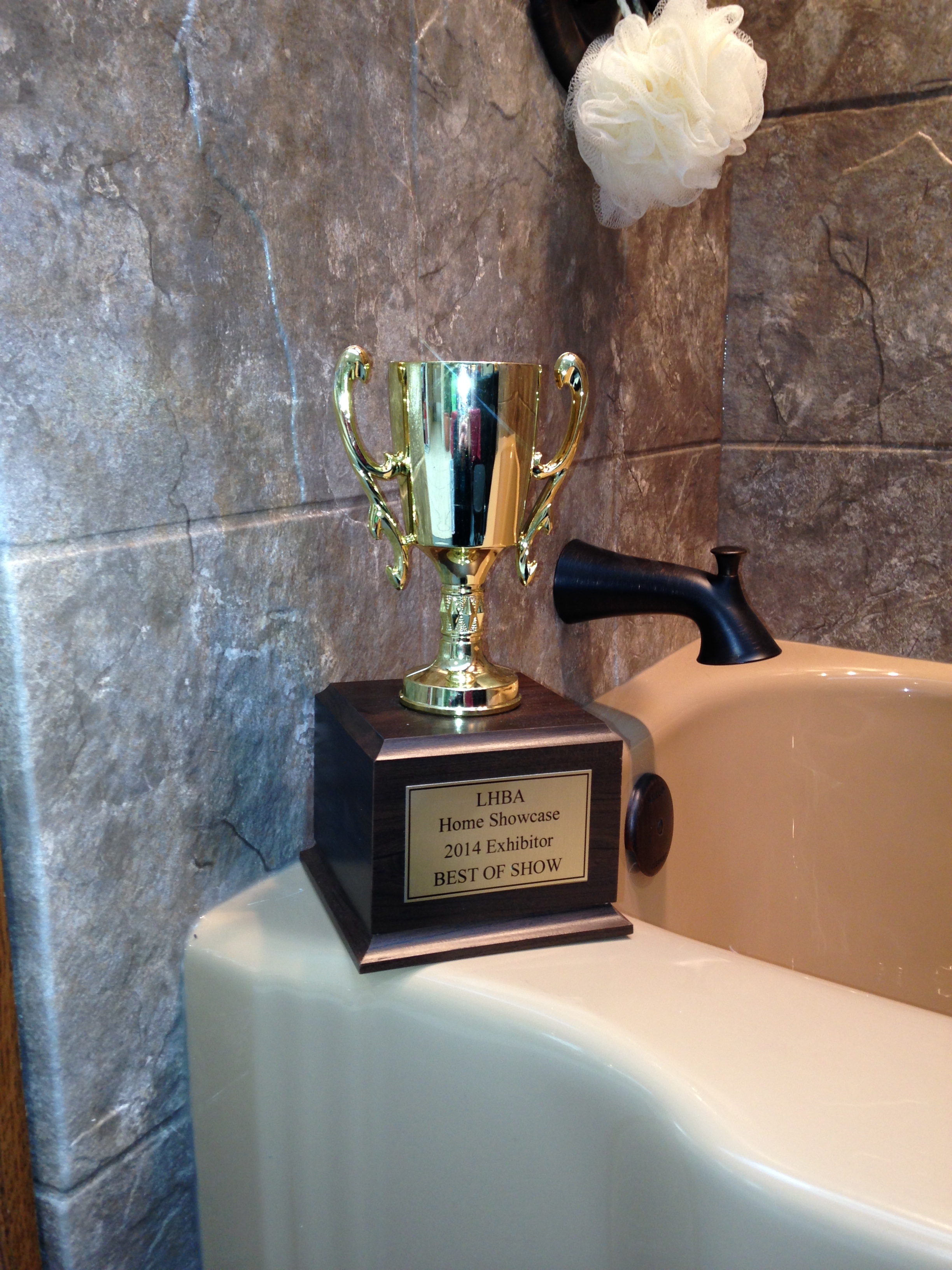 ReBath Northeast won an award for having the best display at the Lackawanna Builders Home Show Case in Scranton.