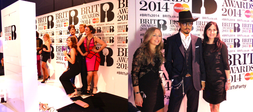 Wax works at the Brit Awards