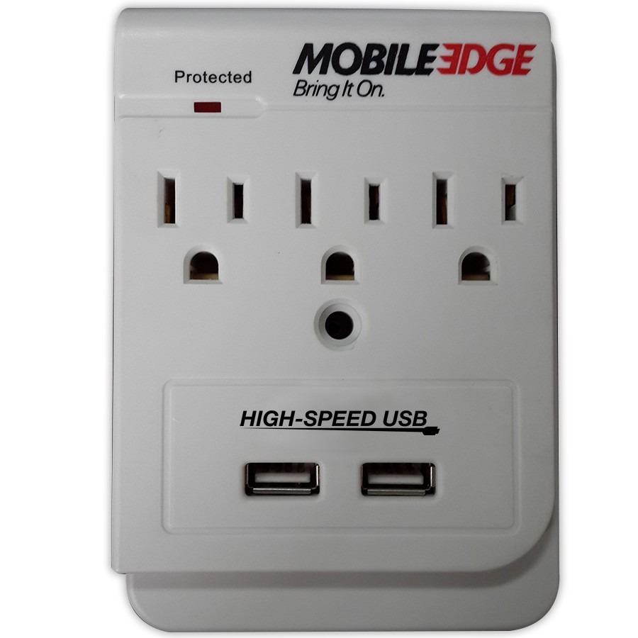 Upgrades standard wall plug from 2 outlets to 3, & adds 2 USB ports.