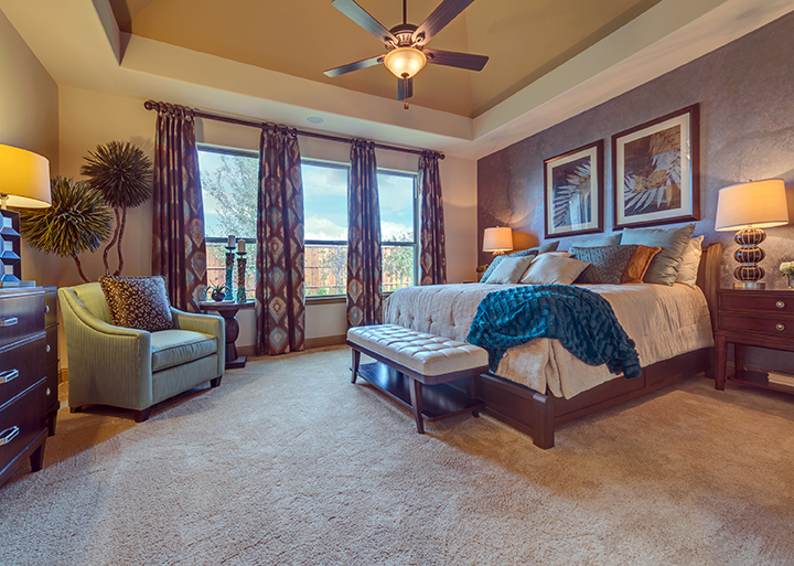 Up to five bedrooms and 5.5 baths are available in the latest phase of homes offered by Darling Homes at Mustang Park.