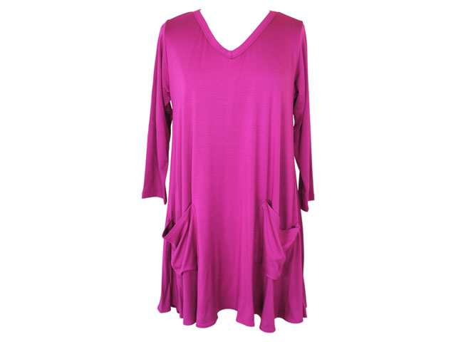 Comfy USA Modal Tunic in Pink