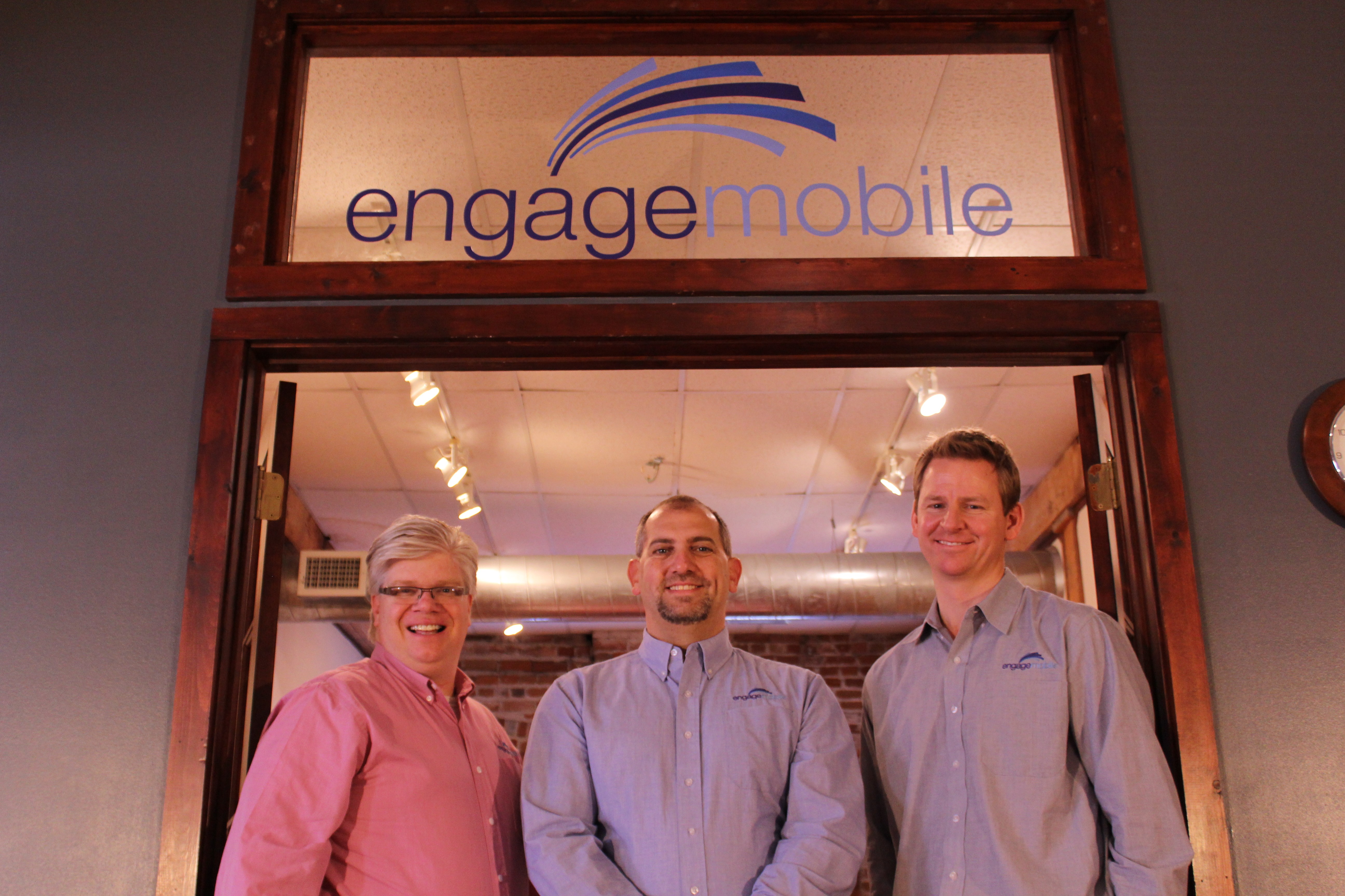 Matthew Barksdale, Darrin Clawson and Steve Timperley of Engage Mobile