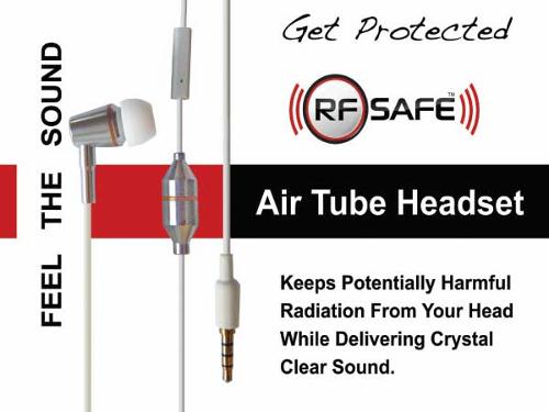 RF Safe Air-Tube Headset Protects The Brain From Cell Phone Radiation