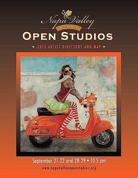 Last Years Napa Valley Open Studios Catalog cover by artist Michael Fitzpatrick