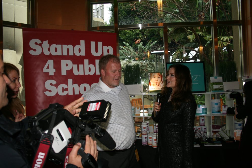 Derek Christensen of Activz talks about Stand Up for Public Schools with Hollywood media.