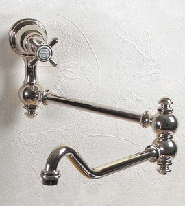 herbeau 3029 single handle wall mounted pot filler from the royale series