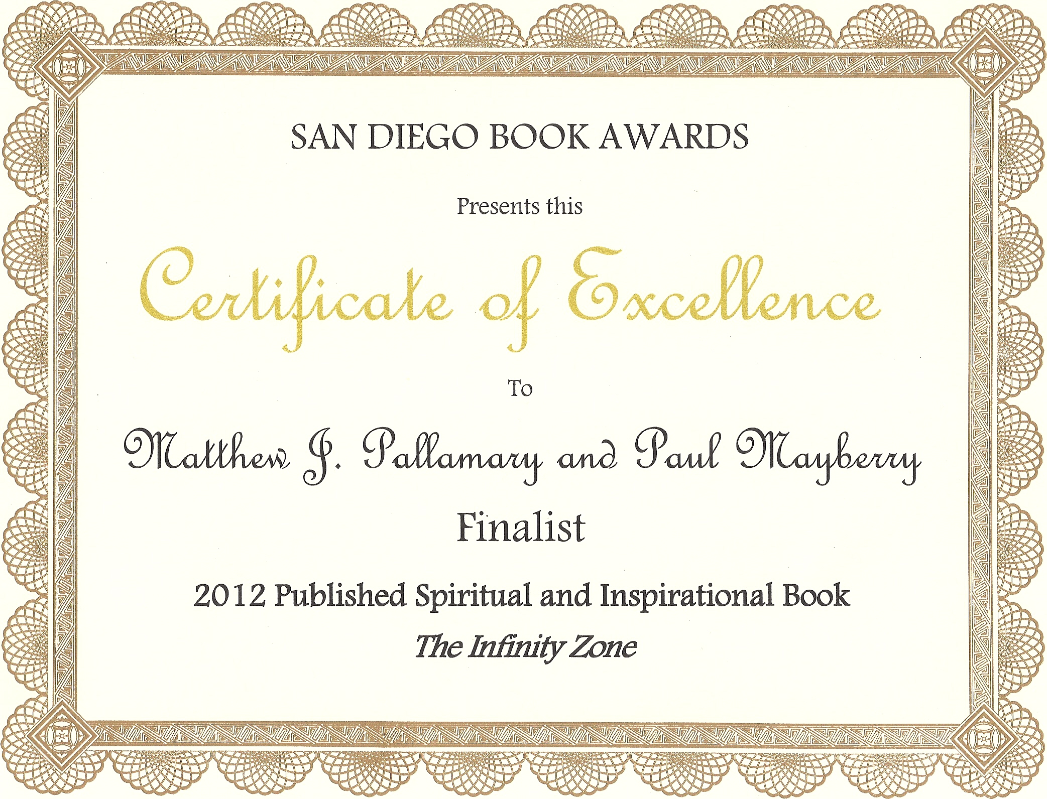 San Diego Book Award