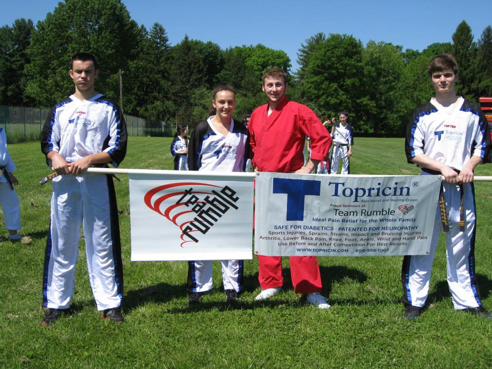 For the second year in a row, Topricin Pain Relief and Healing Cream is the official sponsor of “Team Rumble” of Rhinebeck, NY