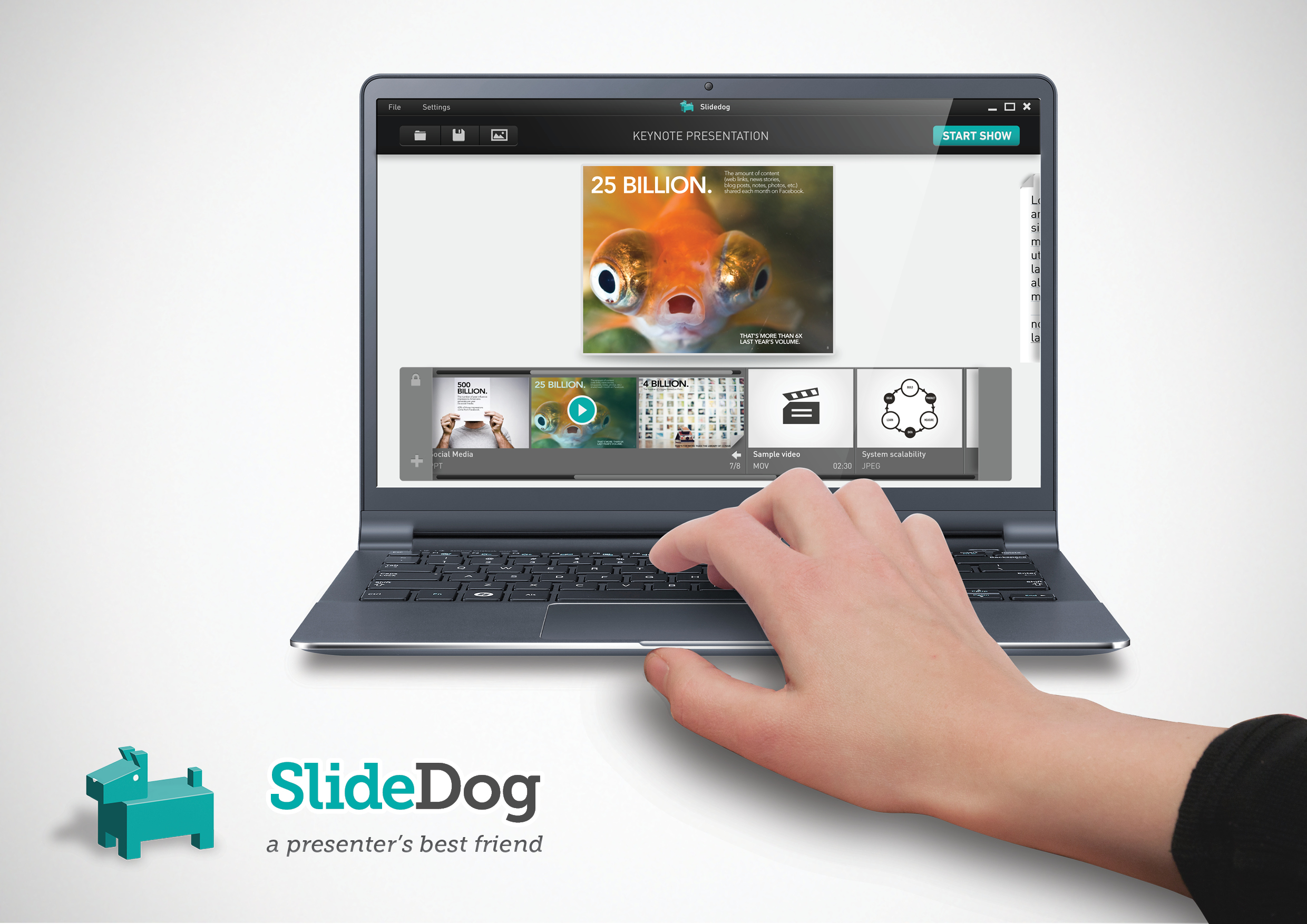 SlideDog Main Product View