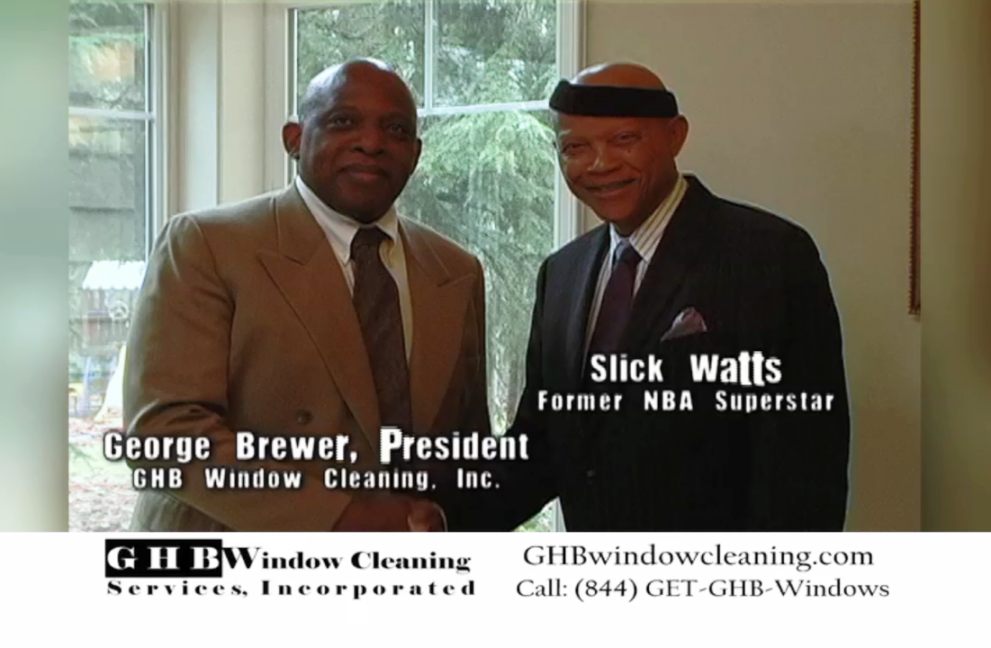 NBA Seattle Superstar Slick Watts & GHB Window Cleaning Inc.