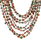 Popular Multilayer Multi Mixed Colorful Shell Necklace