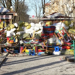 Barricade in Ukraine