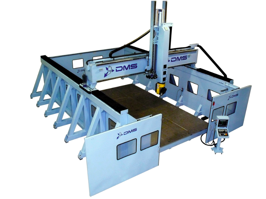 DMS Large Format 5-Axis Overhead Side Wall CNC Machine Center
