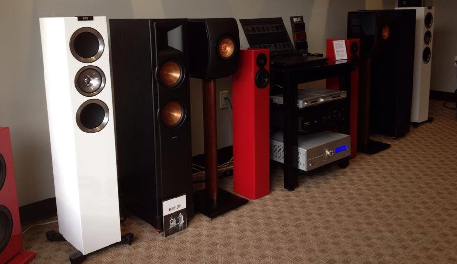 Totem Arro speaker with KEF, Krell, and Martin Logan