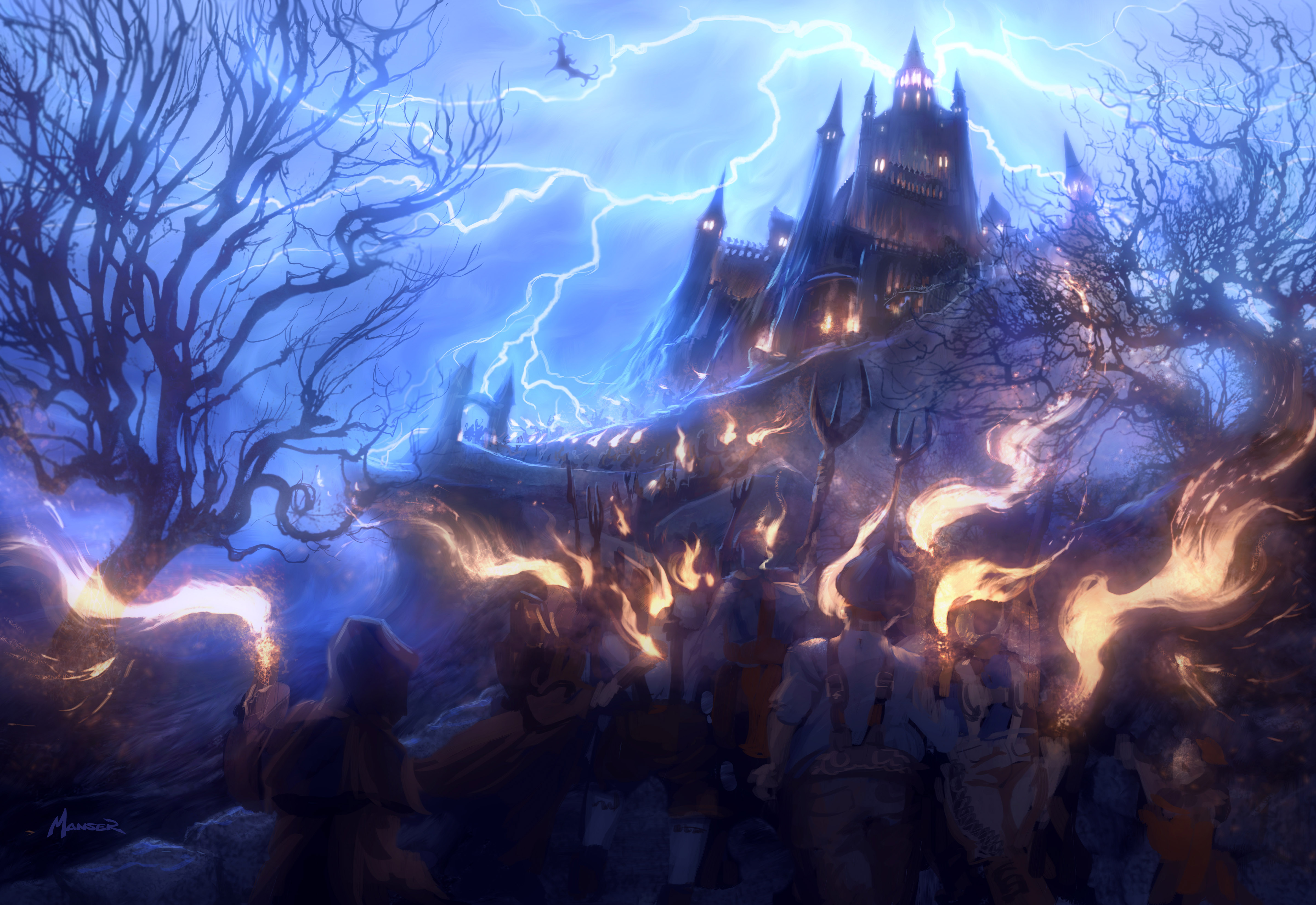 Behold! The House of Monsters! Concept artwork by Warren Manser.