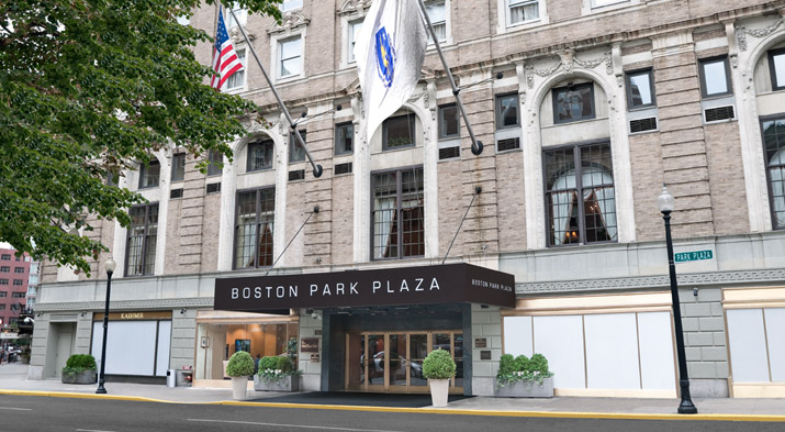 Boston Hotels like Boston Park Plaza Hotel welcome visitors who come to enjoy the many things to do in Boston for July 4th.