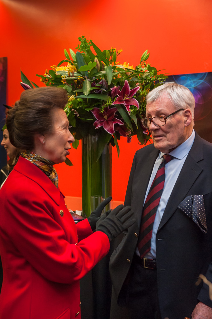 Harry Patterson with HRH The Princess Royal, Chancellor of the University of London