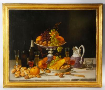 John F. Francis (American, 1808 – 1886), "A Wine Taster's Table", oil on canvas