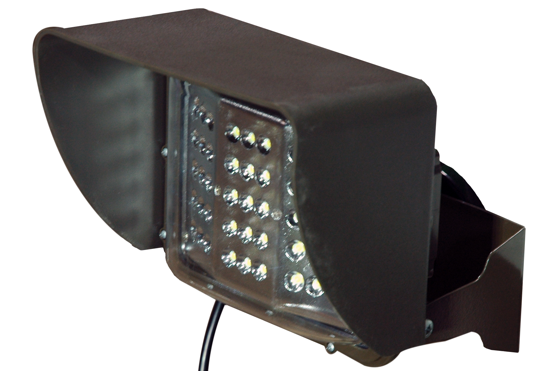 New 60 Watt LED Wall Pack Light Featuring a Removable Glare Shield